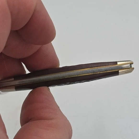 Vintage Case XX 62042 Pen Knife Jigged Delrin Handle 2 Blade Knife 4 Dot